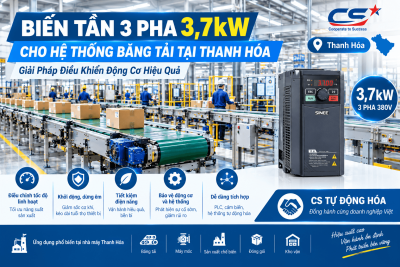 Biến Tần 3 Pha 3,7kW Cho Hệ Thống Băng Tải Tại Thanh Hóa