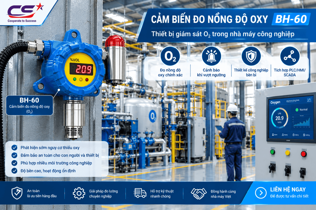 Cảm biến đo nồng độ oxy BH-60
