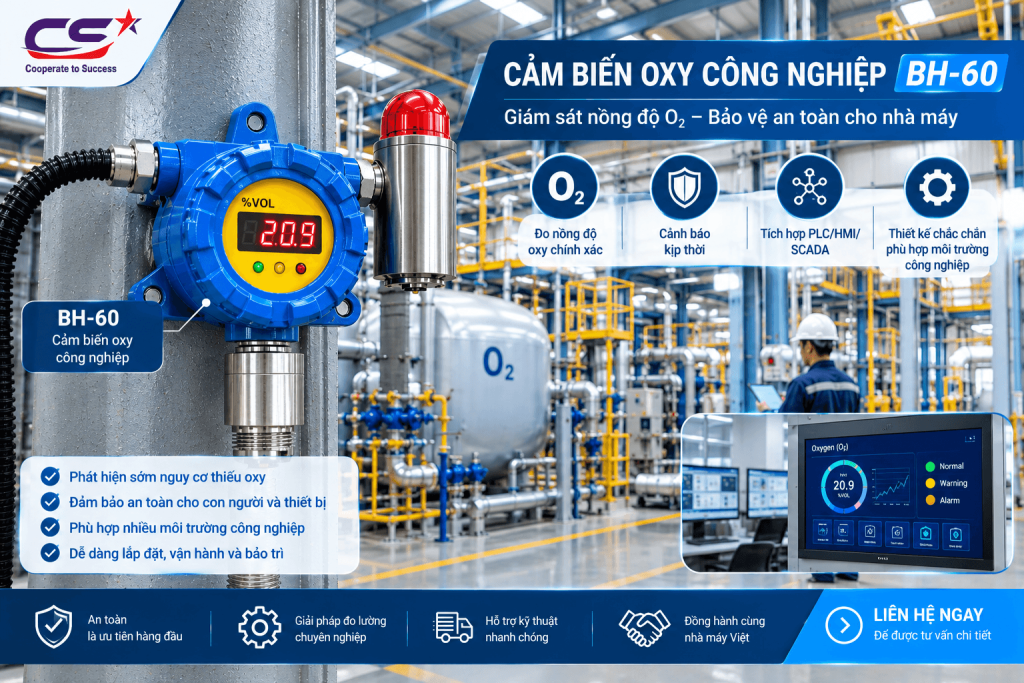 Cảm biến oxy công nghiệp BH-60