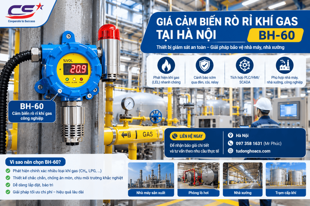 Giá cảm biến rò rỉ khí gas tại Hà Nội