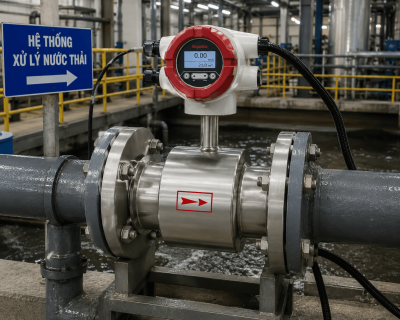 Đồng Hồ Đo Lưu Lượng Nước Thải Công Nghiệp DN100 LDG SUPMEA Chính Hãng
