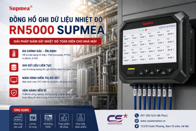 Đồng Hồ Ghi Dữ Liệu Nhiệt Độ RN5000 SUPMEA Trong Nhà Máy