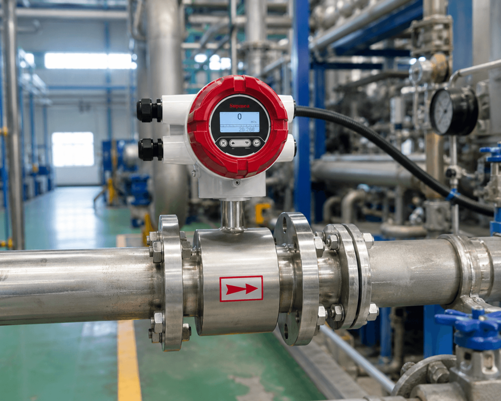 Đồng Hồ Đo Lưu Lượng Nước Công Nghiệp DN40 SUPMEA