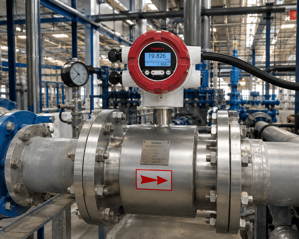 Thiết Bị Đo Lưu Lượng Nước Công Nghiệp DN100 LDG SUPMEA