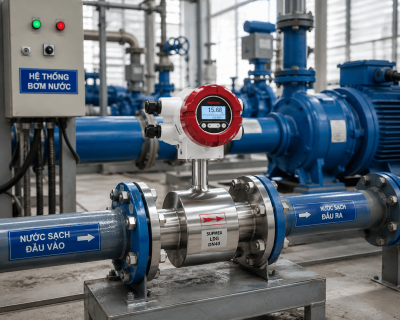 Thiết bị đo lưu lượng nước máy bơm DN40 SUPMEA