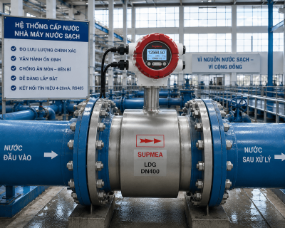 Đồng Hồ Đo Lưu Lượng Nước DN400 Cho Nhà Máy Nước Sạch