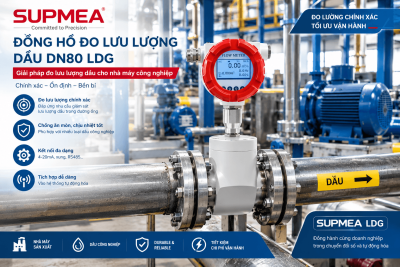 Đồng Hồ Đo Lưu Lượng Dầu DN80 LDG Cho Nhà Máy Công Nghiệp
