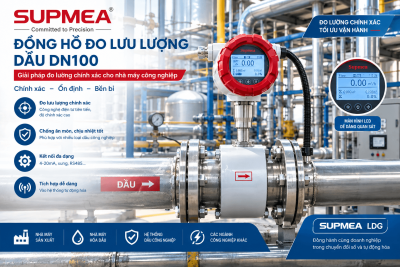 Đồng Hồ Đo Lưu Lượng Dầu DN100 Cho Nhà Máy Công Nghiệp