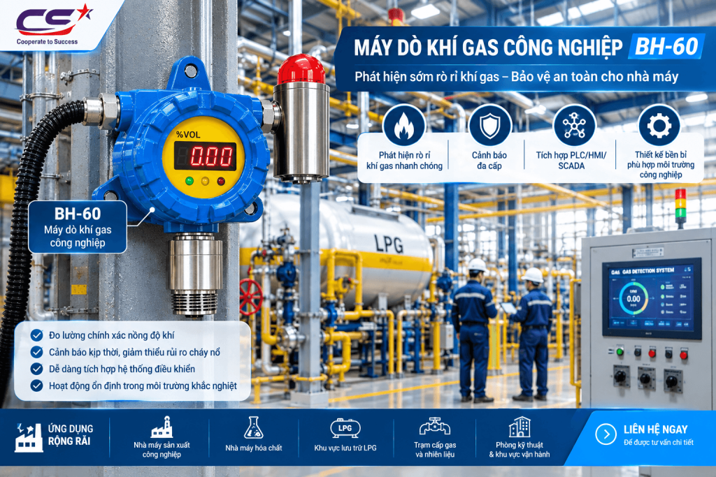 Máy dò khí gas công nghiệp BH-60 