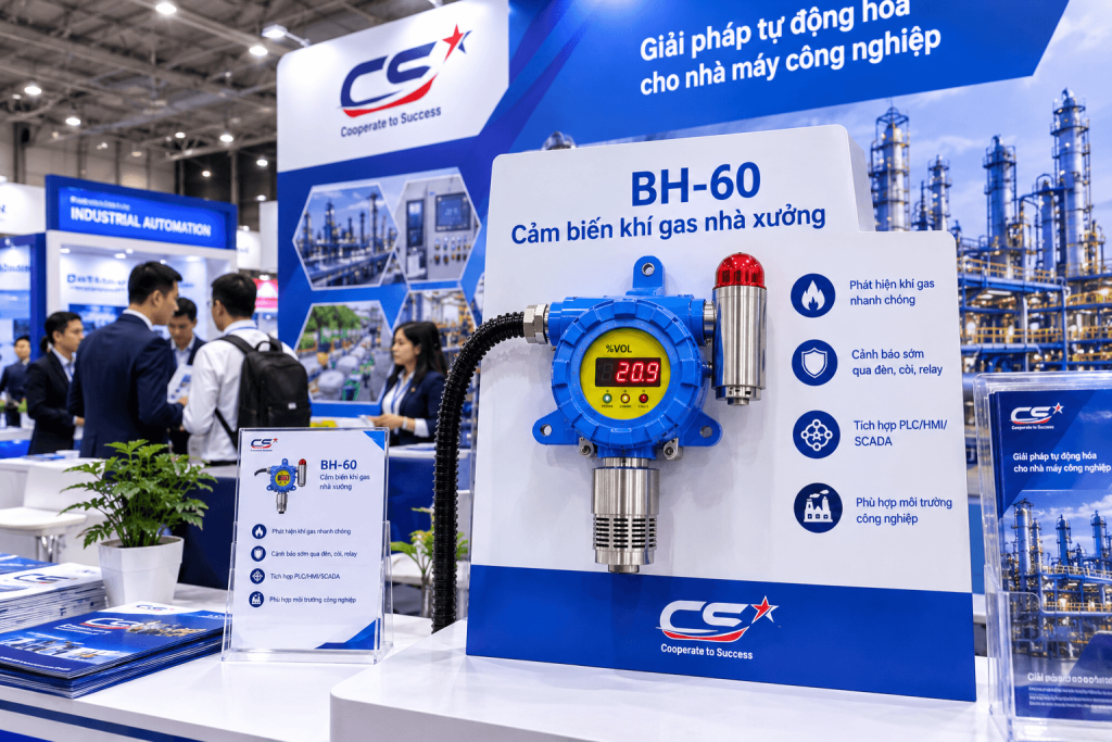 Cảm biến khí gas nhà xưởng BH-60